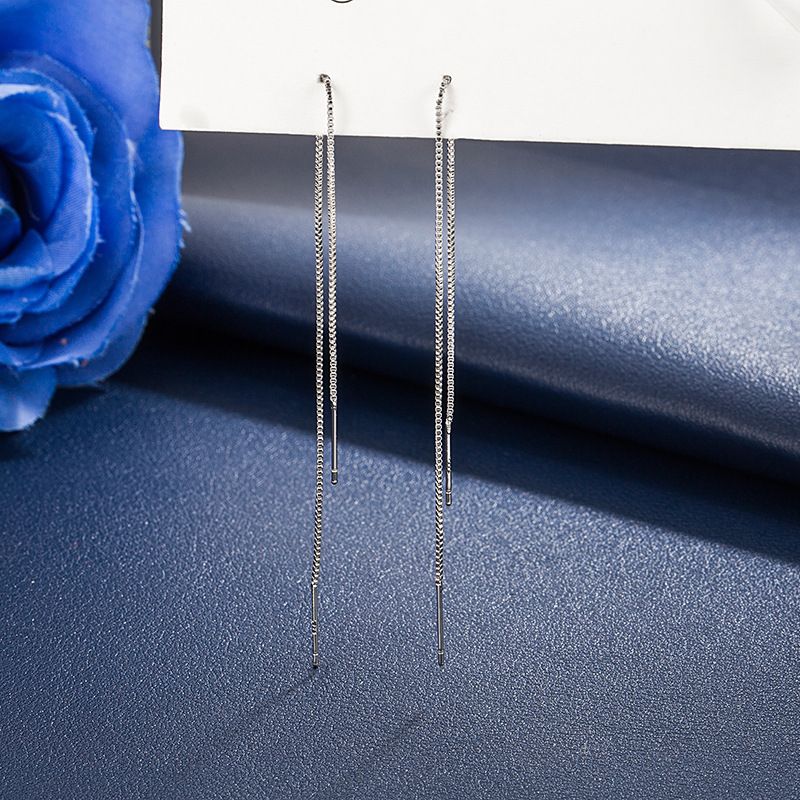 Brincos Tassl Thrad Fmal Long Prsonality Vrsatil Ear Chain Cold Styl Simpl Tmpramnt Koran Vrsion_voghion.com
