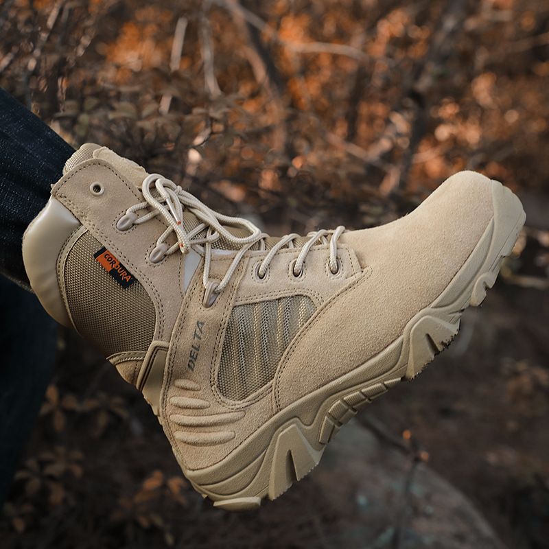 Combat Boots Men's Outdoor Hiking Boots High Tops Desert Boots Tactical Boots Army Junkies Training Boots_voghion.com