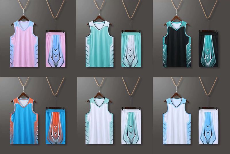 Completo da basket, maglia stampata da uomo con scritte, allenamento per competizioni sportive universitarie, canotta, squadra_voghion.com