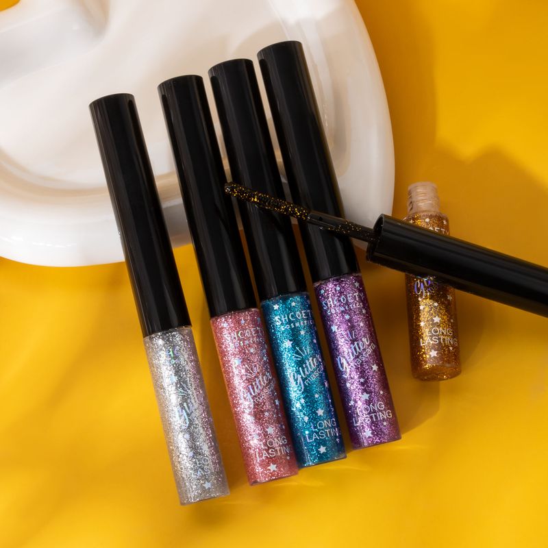 SHCOETY 5-Farben-Set mit wasserfester Mascara – intensiv pigmentiert, verleiht Schwung, verdickt und verlängert für Festival- und Bühnen-Make-up_voghion.com