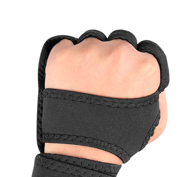Sports Weightlifting Half-Finger Backless Protector Silicone Non-Slip Wear-Resistant Palm Guard Compression Protective_voghion.com