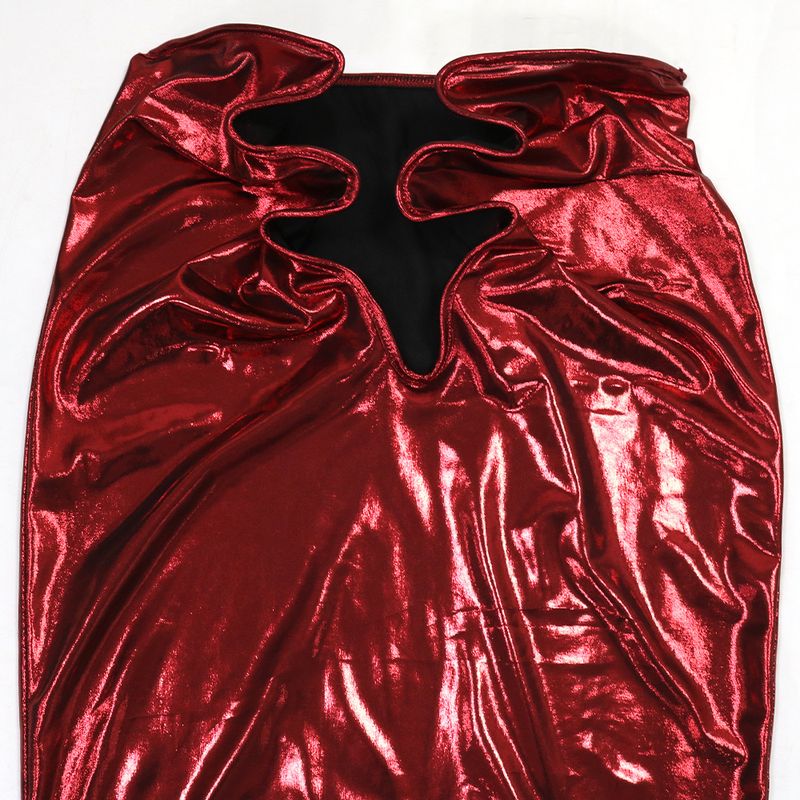 Sexy ärmelloses Crop-Top mit Maxirock-Set – elegantes monochromes zweiteiliges Outfit für Damen_voghion.com