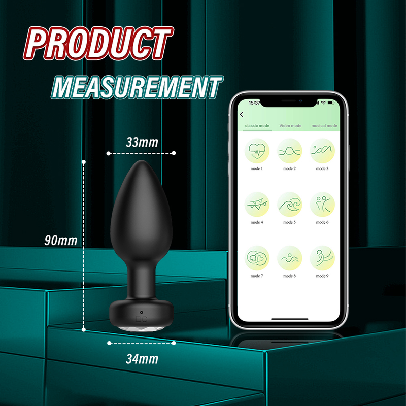 Anale APP Remote Vibratore Bdsm Vibrante Butt Plug Punto G Dildo Vibratore Massaggio prostatico Bluetooth_voghion.com