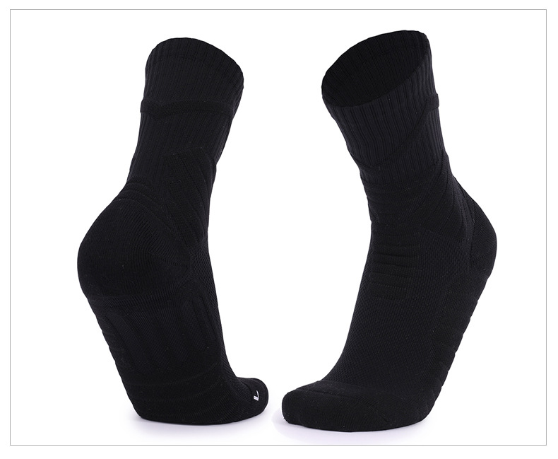 Elite Blue Ball Socks Practical Men's Socks Thickened Ball Socks Non Slip Professional Sports Socks Durable Mid Length Socks Lycra Towel Socks_voghion.com