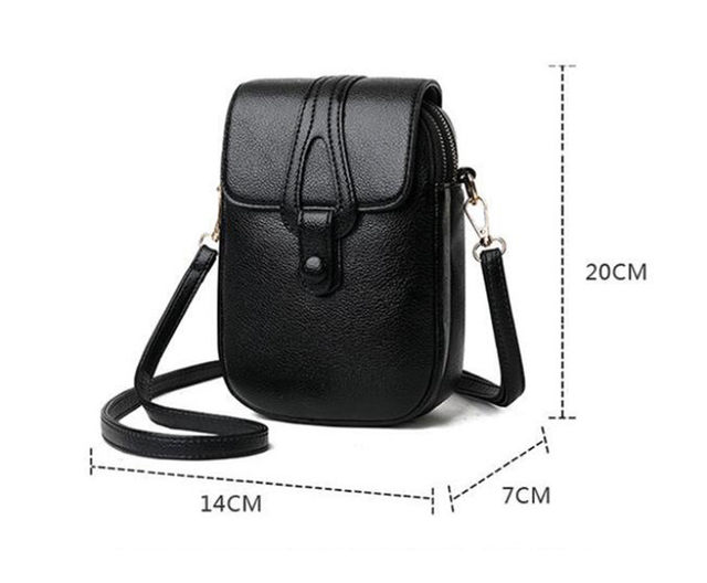 Vintage modes mazas plecu somas sievietēm Retro PU ādas Crossbody telefona maka kurjera soma rokassomiņai_voghion.com