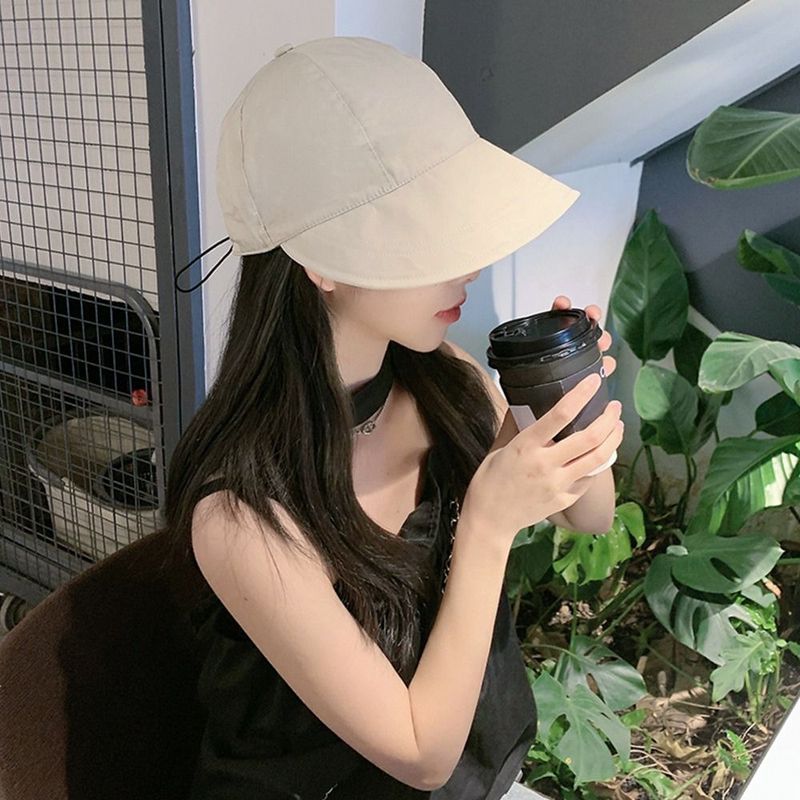 Cappello da pescatore con visiera a visiera larga pieghevole alla moda, con coulisse, regolabile, estivo, ad asciugatura rapida, per donna, cappello da spiaggia_voghion.com