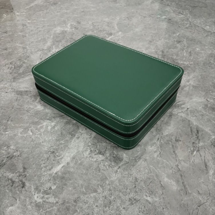 Black Blue Gray Portable 6 Bit 10 Bit 12u Leather Zipper Bag Watch Box Flip Cover Jewelry Storage Box_voghion.com