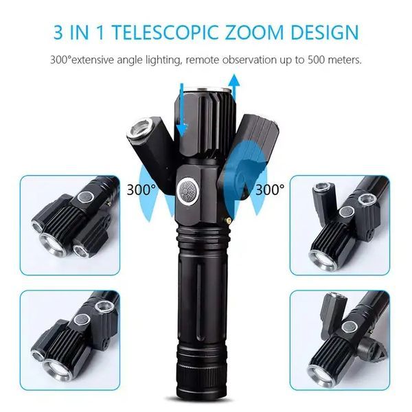 3 Head Flashlight Dropshipping Products_voghion.com