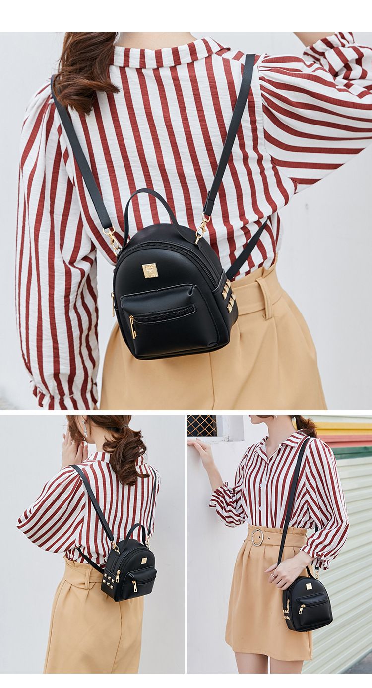 Women's Mini Backpack Purse - Zipper Top Handle Bag For Work (Anti-Theft & RFID Pocket)_voghion.com