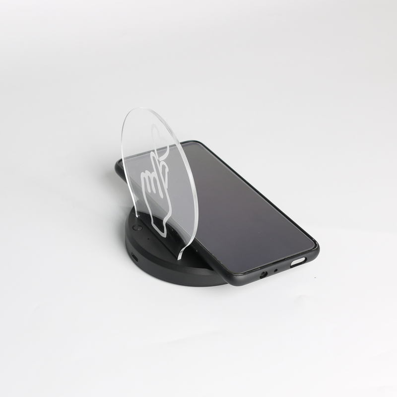 Caricatore wireless da 15 W modello privato con luce notturna Modello personalizzato Lampada da tavolo creativa fai-da-te Caricatore wireless a ricarica rapida_voghion.com