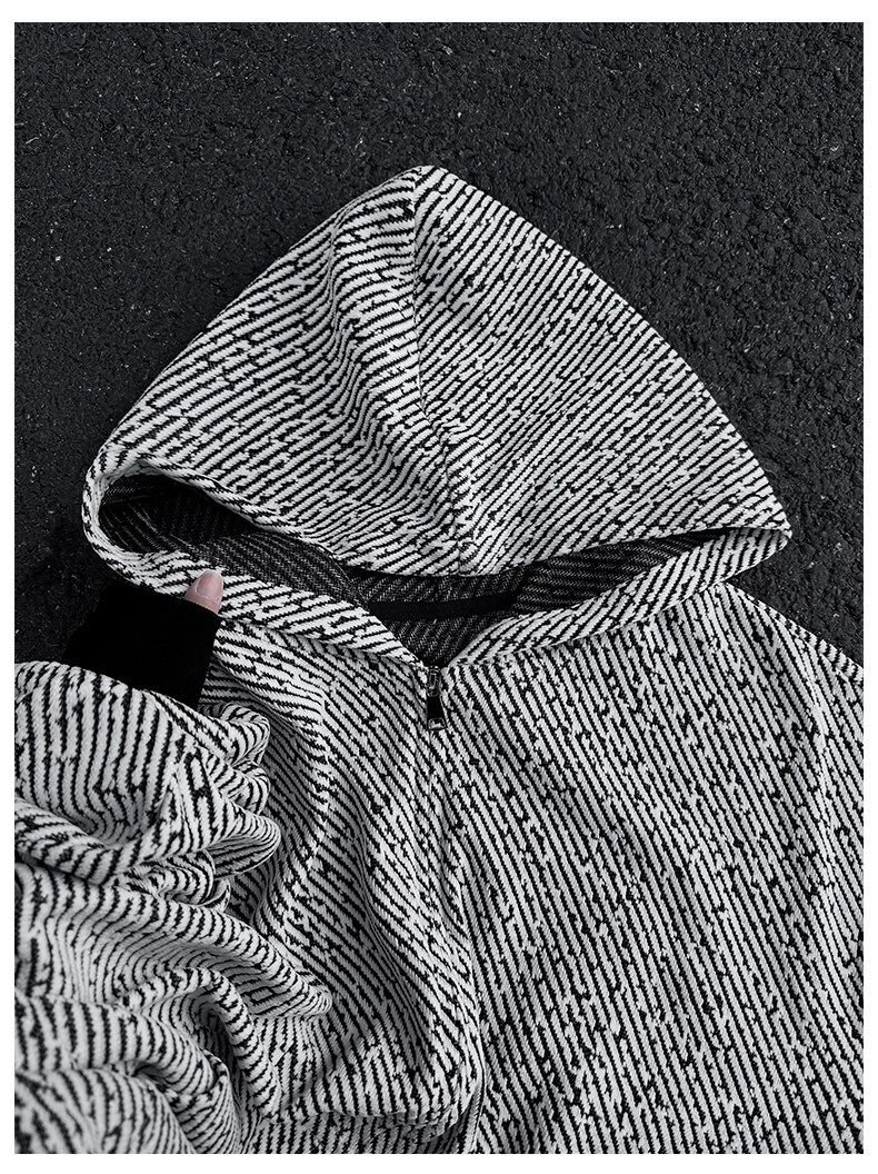 Cleanfit Zip-Up Hoodie voor heren – Vintage-geïnspireerd oversized sweatshirtjack voor casual streetwear_voghion.com
