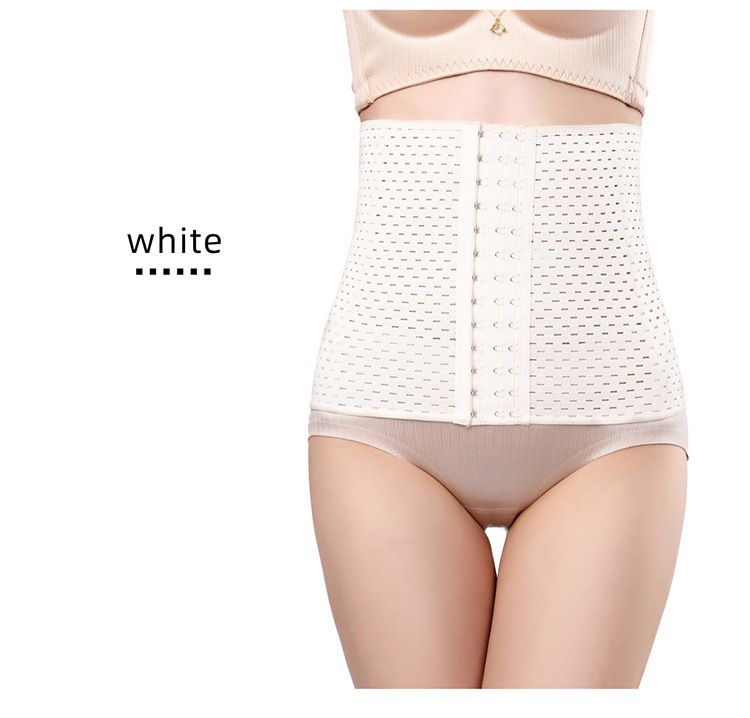 Women's Postpartum Belly Belt Four Seasons Hollow Three Breasted Belly Belt Exercise Belly Reduction Body Shaping Waist Belt_voghion.com