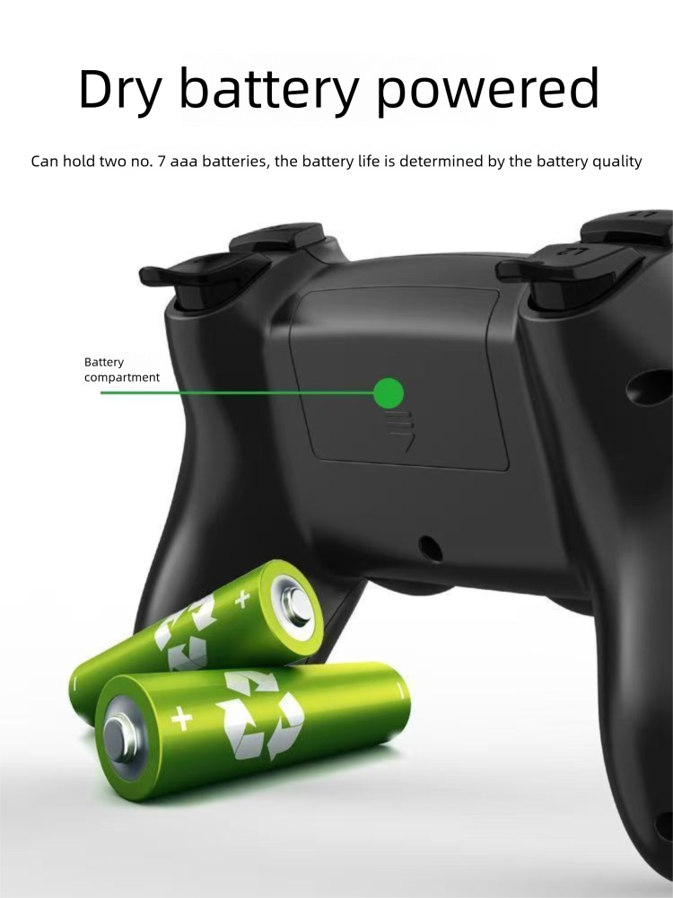 Manette sans fil double joueur compatible avec PC, Tesla, téléphone, Steam TV, console de jeu universelle_voghion.com