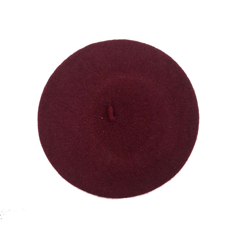 Baskenmütze für Damen, Herbst- und vielseitige Wollmütze, Winter-Malermütze im britischen Stil, trendig_voghion.com