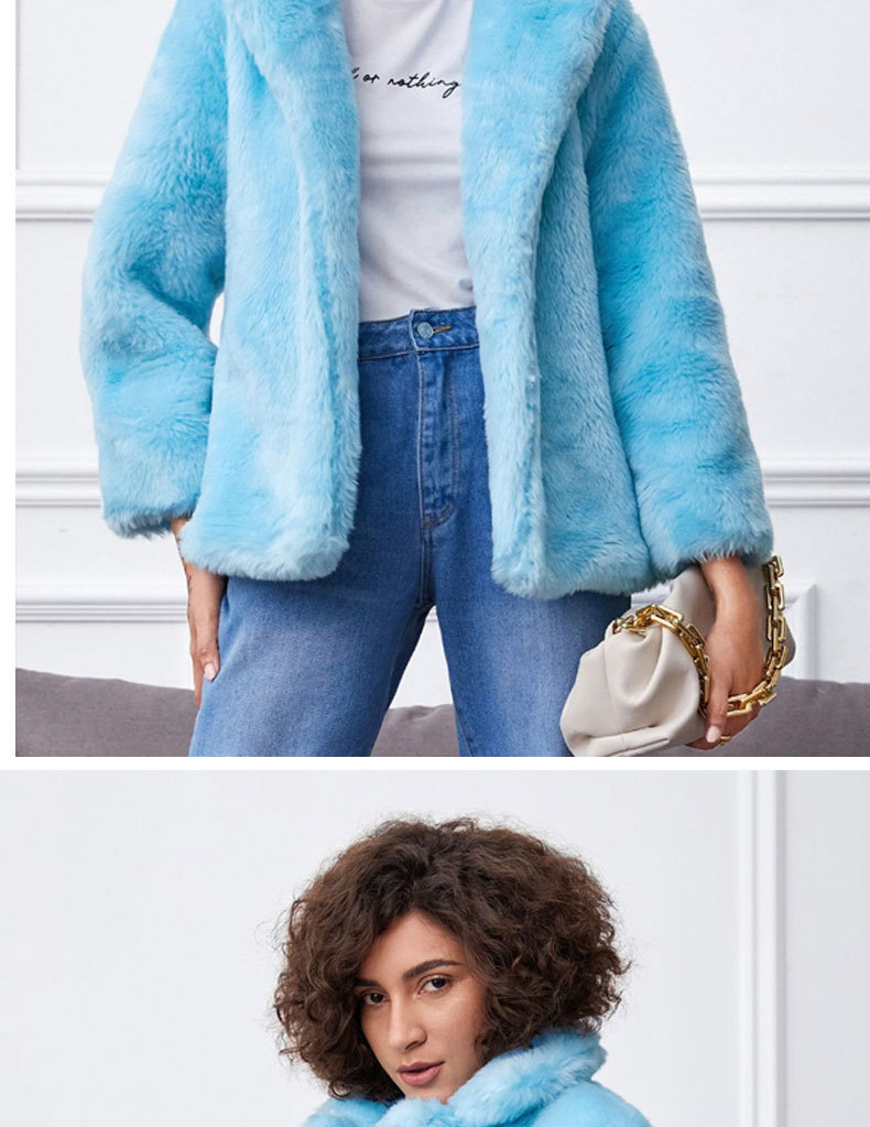 Cappotto in pelliccia di volpe con risvolto da pendolare, temperamento alla moda, da donna_voghion.com