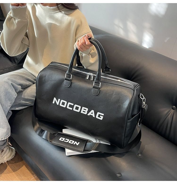 Kostengünstige Leder-Fitness-Frauen-koreanische Cross-Body-Sport-Minimalist-Briefgepäck-Reisetasche mit großer Kapazität_voghion.com
