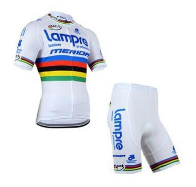 New Blue Wave Colorful Short Sleeve Strap Set Mountain Cycling Highway Suit_voghion.com