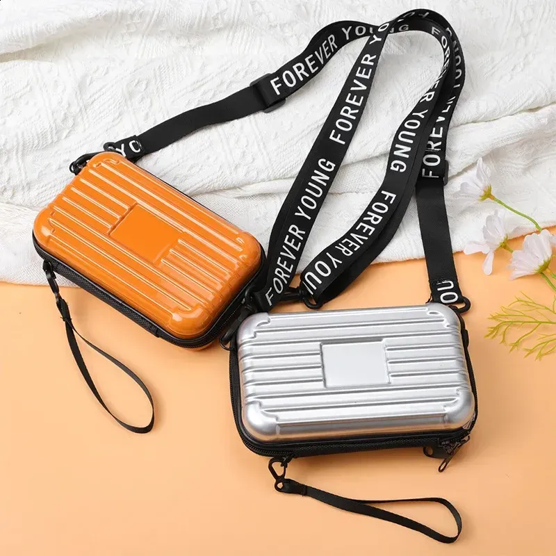 New Bags Simple And Lightweight Lage Unisex Fashion Hard Shell Shoulder Bag Zipper Solid Color Womens Messenger_voghion.com