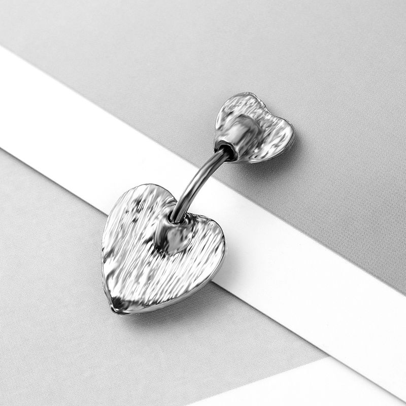Piercing sexy a forma di cuore con diamanti, alla moda e a forma di cuore, in acciaio inossidabile, di alta qualità, transfrontaliero_voghion.com