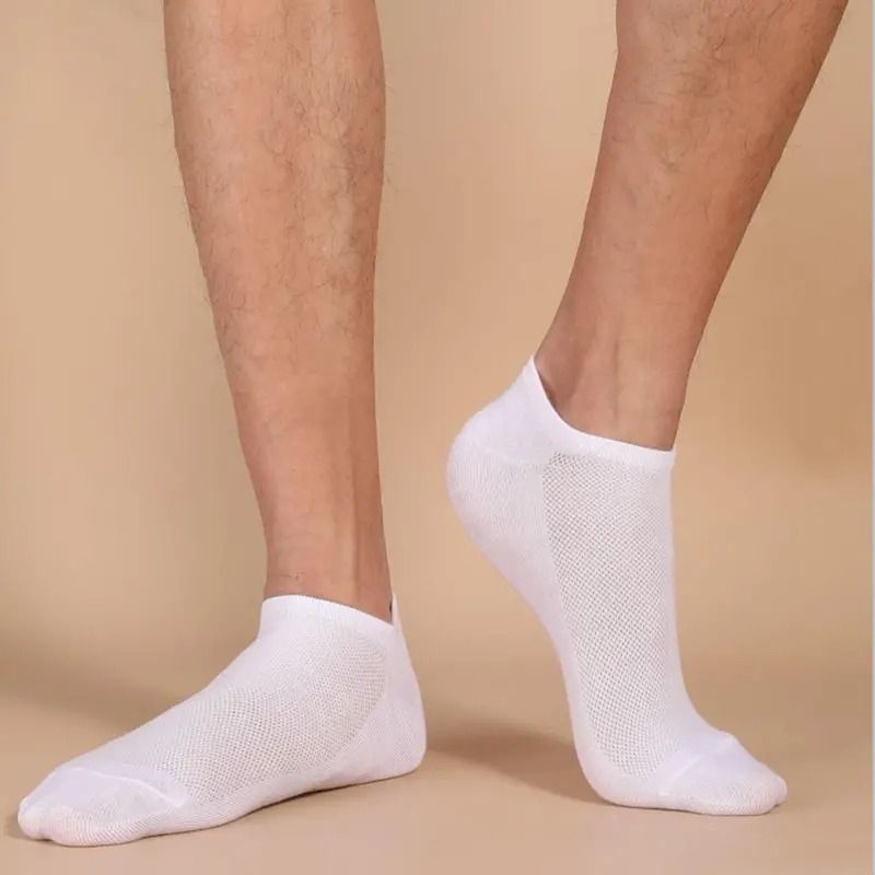 10 Paar Unisex-Socken, lässig, kariert, Boot-Stil, atmungsaktiv, bequem, geruchsneutral, schweißabsorbierend, niedrig geschnitten, Knöchelsocken für mich_voghion.com