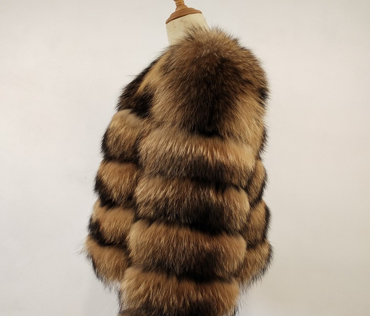 Women's short long sleeve furry fur coat_voghion.com