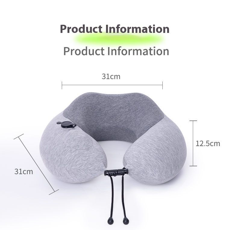 New Adjustable Soft and Hard Support Press Inflatable Memory Cotton Protection Neck Travel Portable U-shaped Pillow_voghion.com