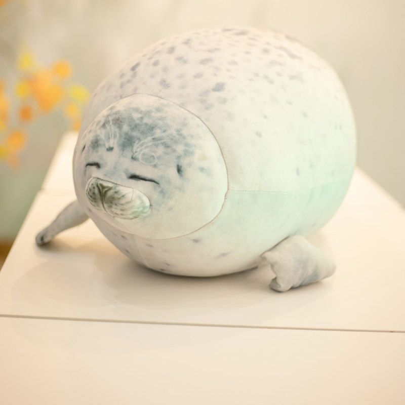 Blob Seal Large Chubby Plush Toy Animal Pillow Pet Soft And Cute Ocean Gift Stuffed Doll_voghion.com