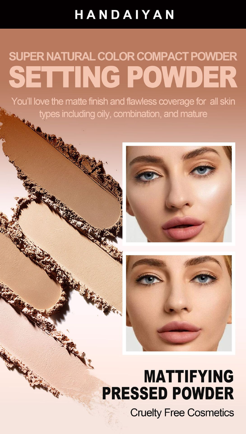 Han Daiyan Matte Powder Oil Control Wasserdicht Langanhaltender feuchtigkeitsspendender Concealer Puderfrei Make-up-frei_voghion.com