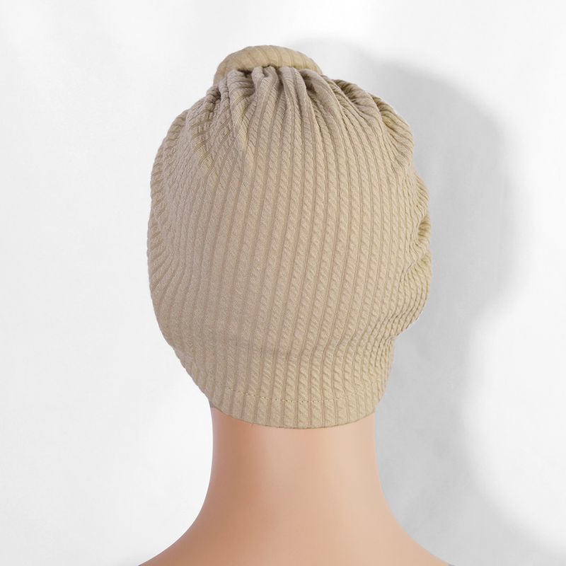 Thickened Elastic Flower Headscarf Hat - Ethnic Style Twisted Warm Hat (Fashionable & Versatile, European & American Design, Winter Headwear)_voghion.com