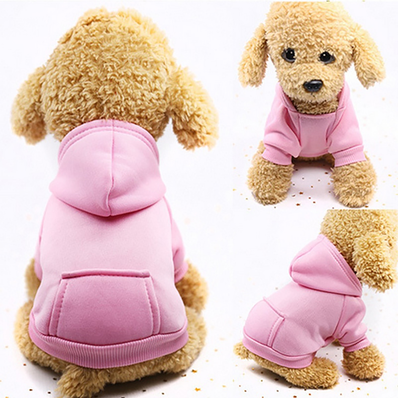 Puppy Pet Hooded Sweatshirt Autumn Winter Two-legged Pocket Cat Dog Clothes_voghion.com