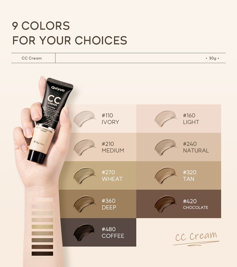 CC Cream 30ml (tube) Skin Enhancing Hydrating And Moisturizing Cosmetics Manufacturer_voghion.com