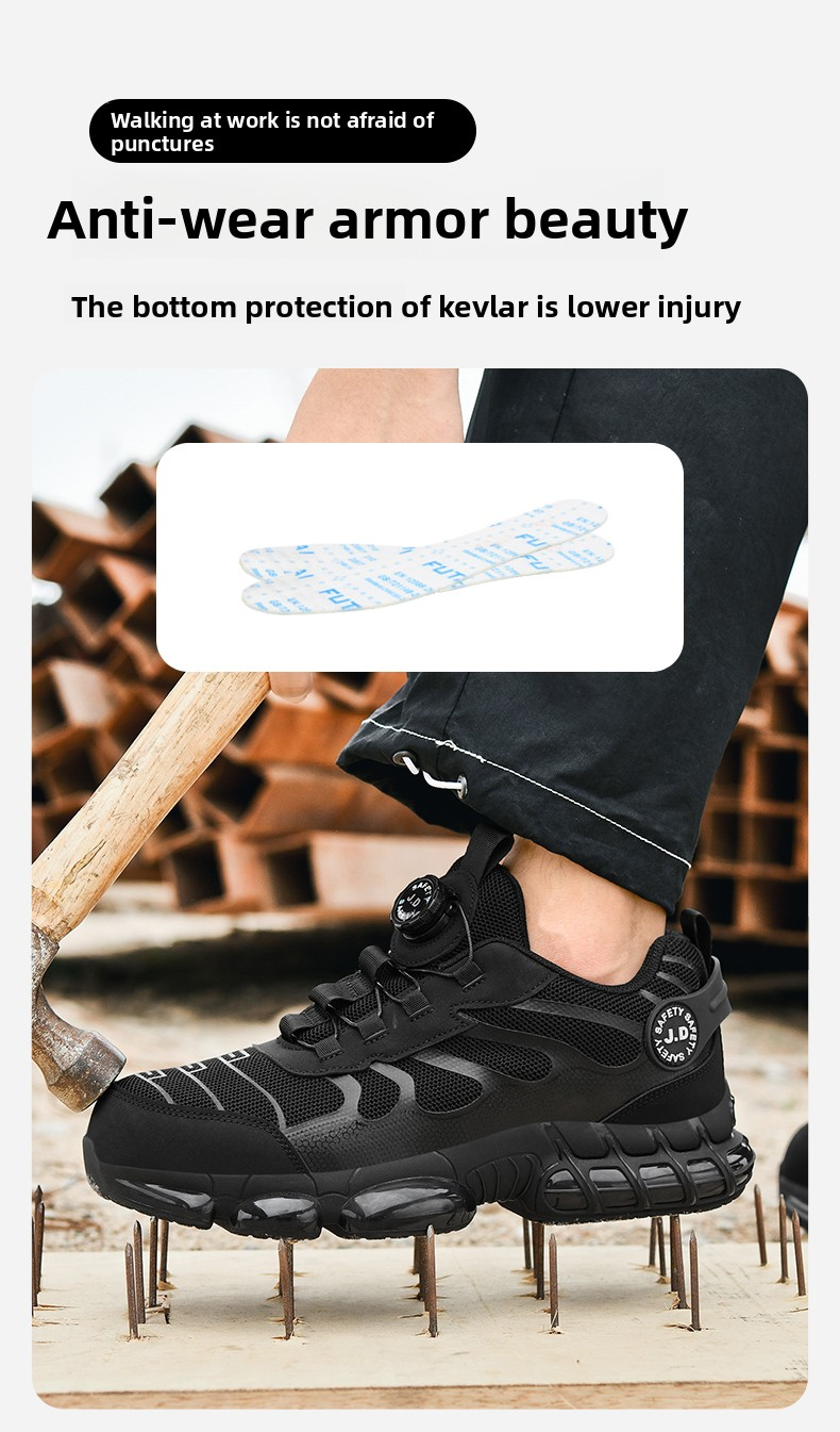 Scarpe con punta in acciaio LARNMERN per uomo e donna, comode scarpe da ginnastica di sicurezza leggere e comode, scarpe da lavoro da tennis colorate_voghion.com