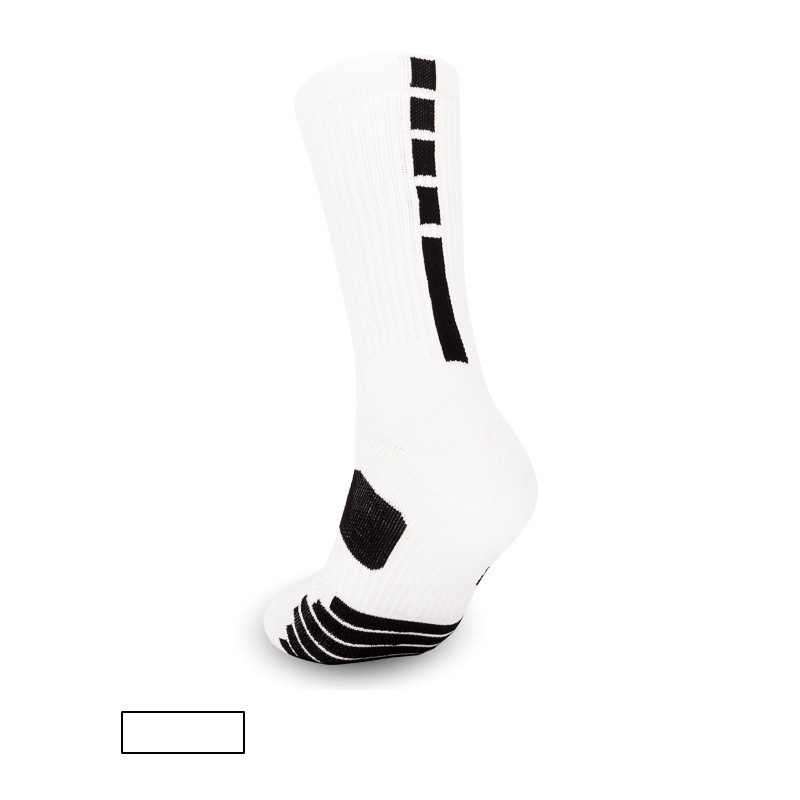 Meias para homens, meias de basquete com fundo de toalha absorvente de suor antiderrapante, meias de cano médio de corrida espessadas para homens por atacado_voghion.com