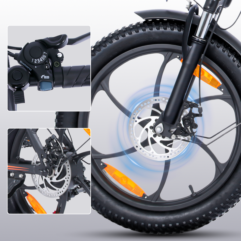 Cheevalry C16 20'' Elcykel 250W 48V 16AH E-cykel Fällbar stadscykel Vuxna_voghion.com