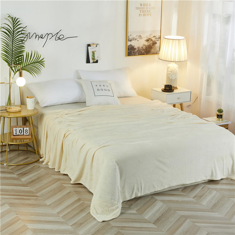 Flanell-Bettdecke – extra dicker, wendbarer Fleeceüberwurf für Bett und Sofa_voghion.com