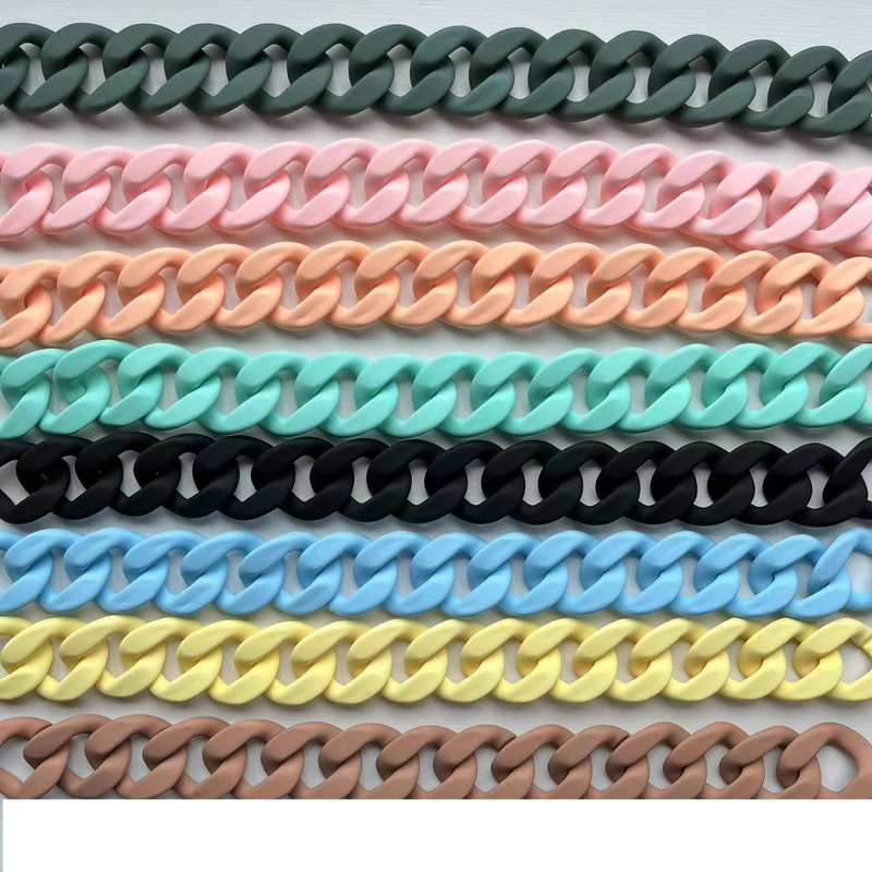 Corrente de bolsa de acrílico pintada à mão com alça de corrente transfronteiriça Nova corrente de bolsa de nuvem_voghion.com