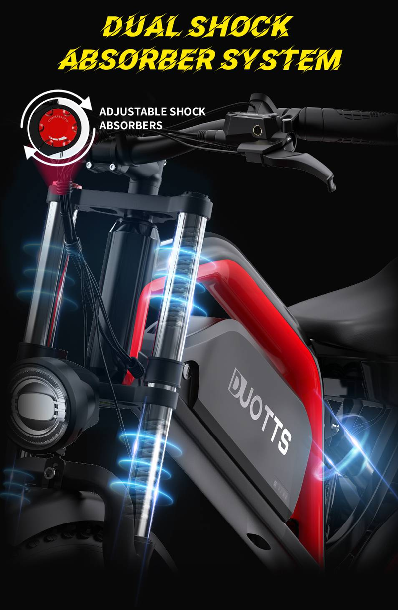 DUOTTS N26 Elektro-Mountainbike | 55 km/h Offroad-Modus | 180 kg Nutzlast | Vorderradfederung und hydraulische Bremsen | StVO-konform für EU-Straßen_voghion.com