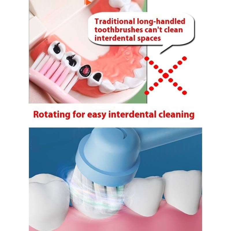 Elektrische Zahnbürste – 3 Geschwindigkeitsstufen, wiederaufladbar über USB, Magnetschwebemotor, weiche Borsten, für Kinder im Alter von 3–12 2/4/8_voghion.com