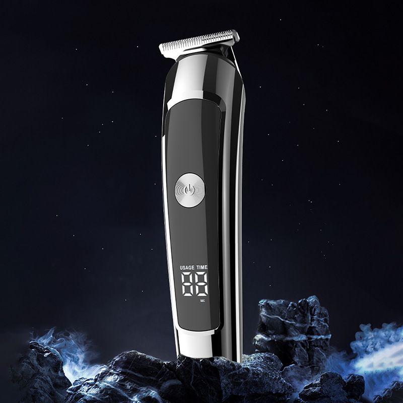 Household Hair Clipper, Multi-functional Oil Head Engraving, Water Washing, Digital Display, High-power Silent Hair Salon Electric Clipper_voghion.com