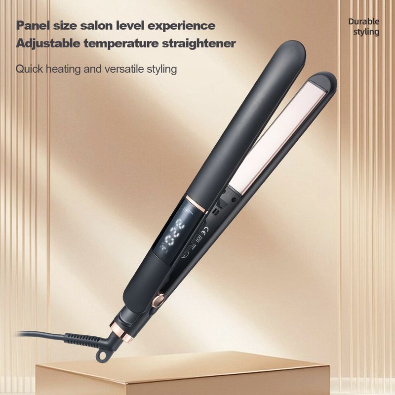 Neues Modell, flacher Haarglätter, nicht schädigendes 2-in-1-Glätt- und Lockeneisen mit doppeltem Verwendungszweck_voghion.com