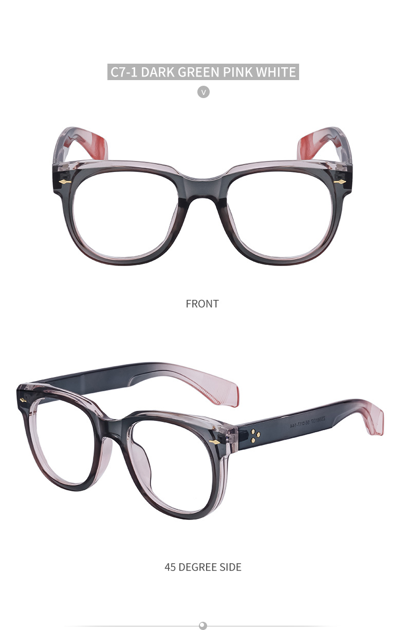 Los hombres con montura cuadrada a la moda se pueden combinar con gafas para miopía, gafas con montura óptica para hombre_voghion.com