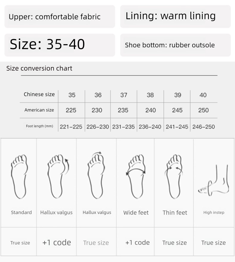 Winter Fleece-Lined Chinese Snow Boots Thick Sole Height-Increasing Small Size Cotton Shoes 34-40_voghion.com