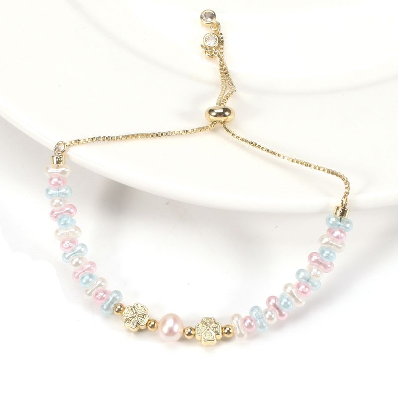 Der Liebe Rosa Und Weiß Erdnüsse Natürliche Süßwasser Perle Armband Halskette Set Weibliche_voghion.com