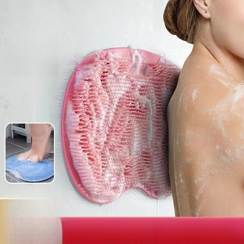 Bathroom Massage Pad Foot Brush Suction Wall Back Scrubber Bath Magic_voghion.com