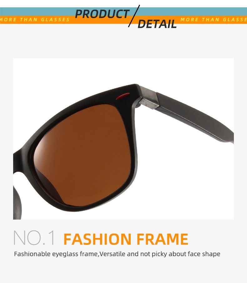 Lunettes de soleil polarisées à la mode de style coréen pour hommes P2 boîte carrée Mitin lunettes de soleil de conduite lunettes de conduite résistantes aux UV et au soleil_voghion.com