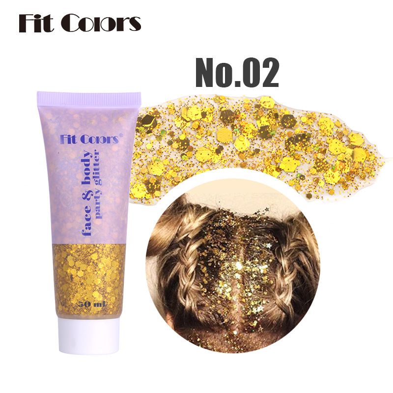 Fit Colors Gel Mermaid Scale Viso Corpo Labbra Glitter Ombretto Iridescente Scintillante Trucco da Palcoscenico_voghion.com