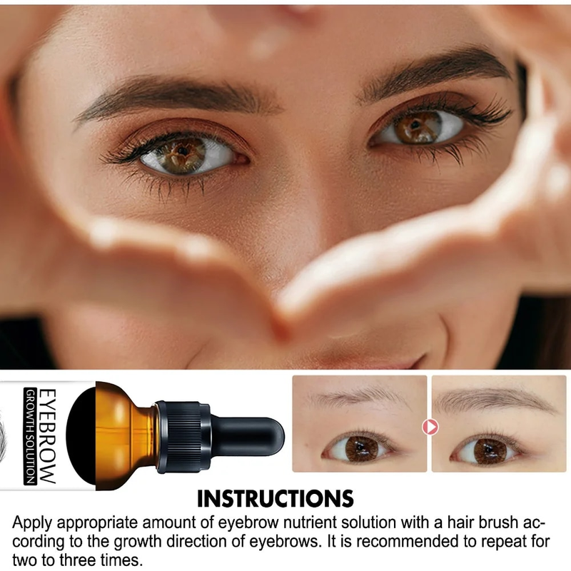 Eyelash Essential Oils Eyebrow Growth Essence Serum Fast Grow Eyelash Eyebrows Essential Oil κατά της τριχόπτωσης Πυκνή φροντίδα_voghion.com