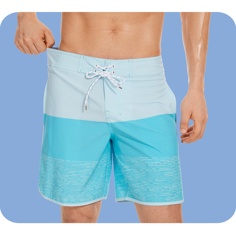 Herrshorts, snabbtorkande badbyxor för män, fashionabla löst sittande strandbyxor, design med flera fickor, strandshorts_voghion.com