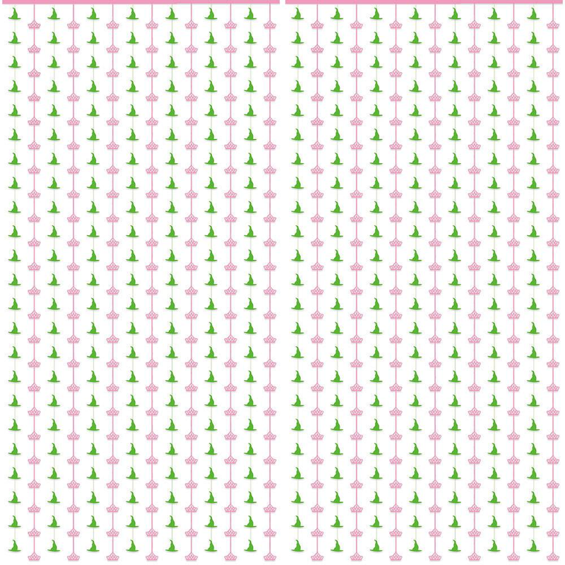Magic Wicked Witch Theme Party Decoration Rain Silk Curtain Children's Birthday Party Witch Hat Crown Rain Silk Curtain_voghion.com