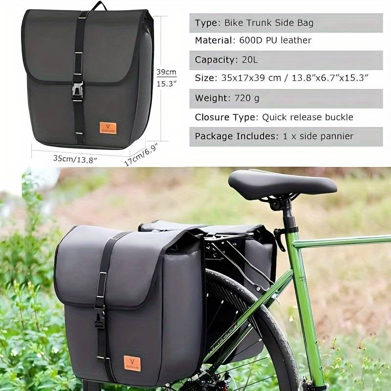 1 Stück Fahrrad-Rücksitztasche mit großem Fassungsvermögen, Fahrradrahmentasche, wasserdichte Mountainbike-Tragetasche, universelle Satteltasche für den Rücksitz des Rennrads_voghion.com